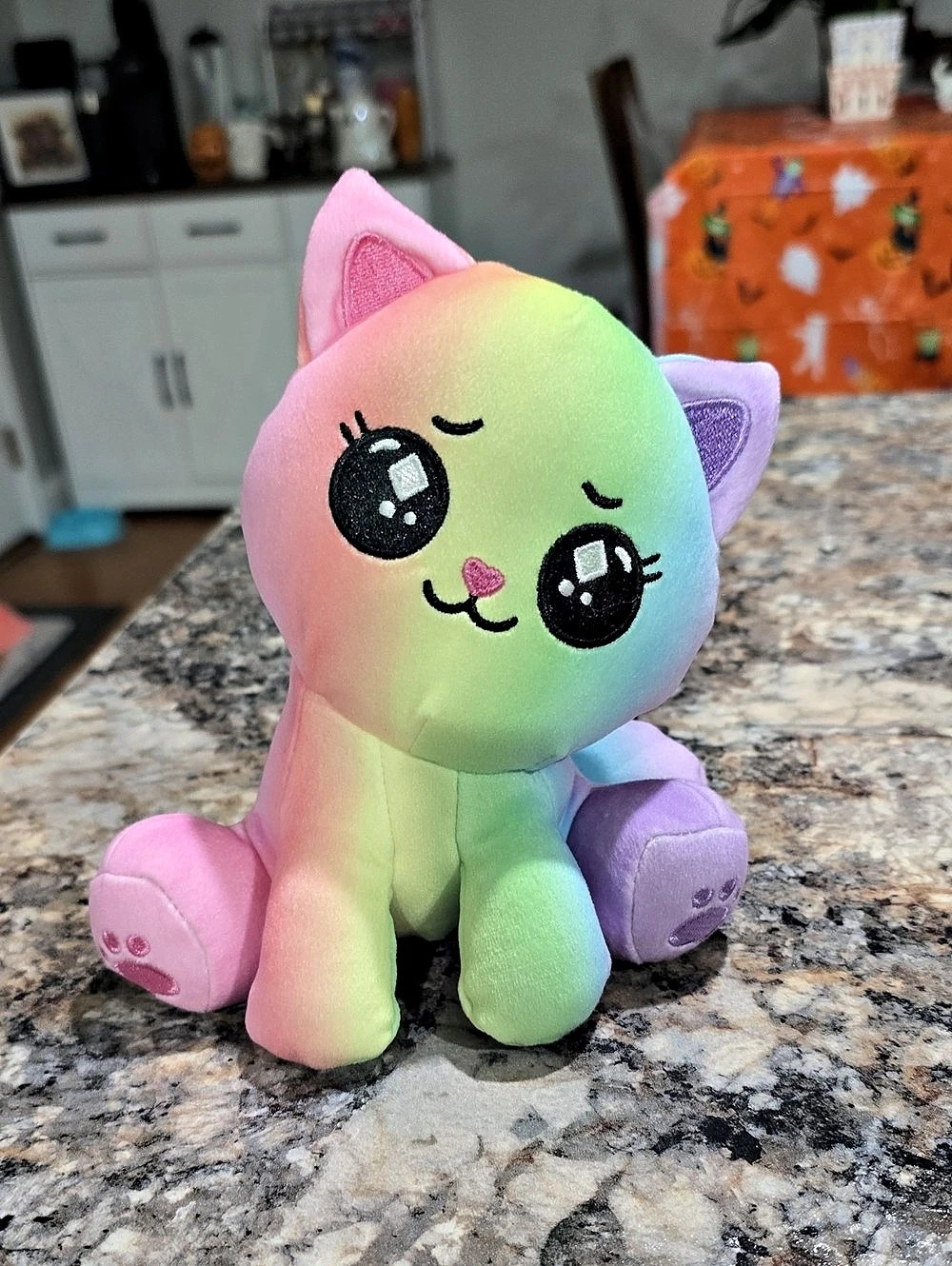 Made With Glee Rainbow Cat Plush Like New
